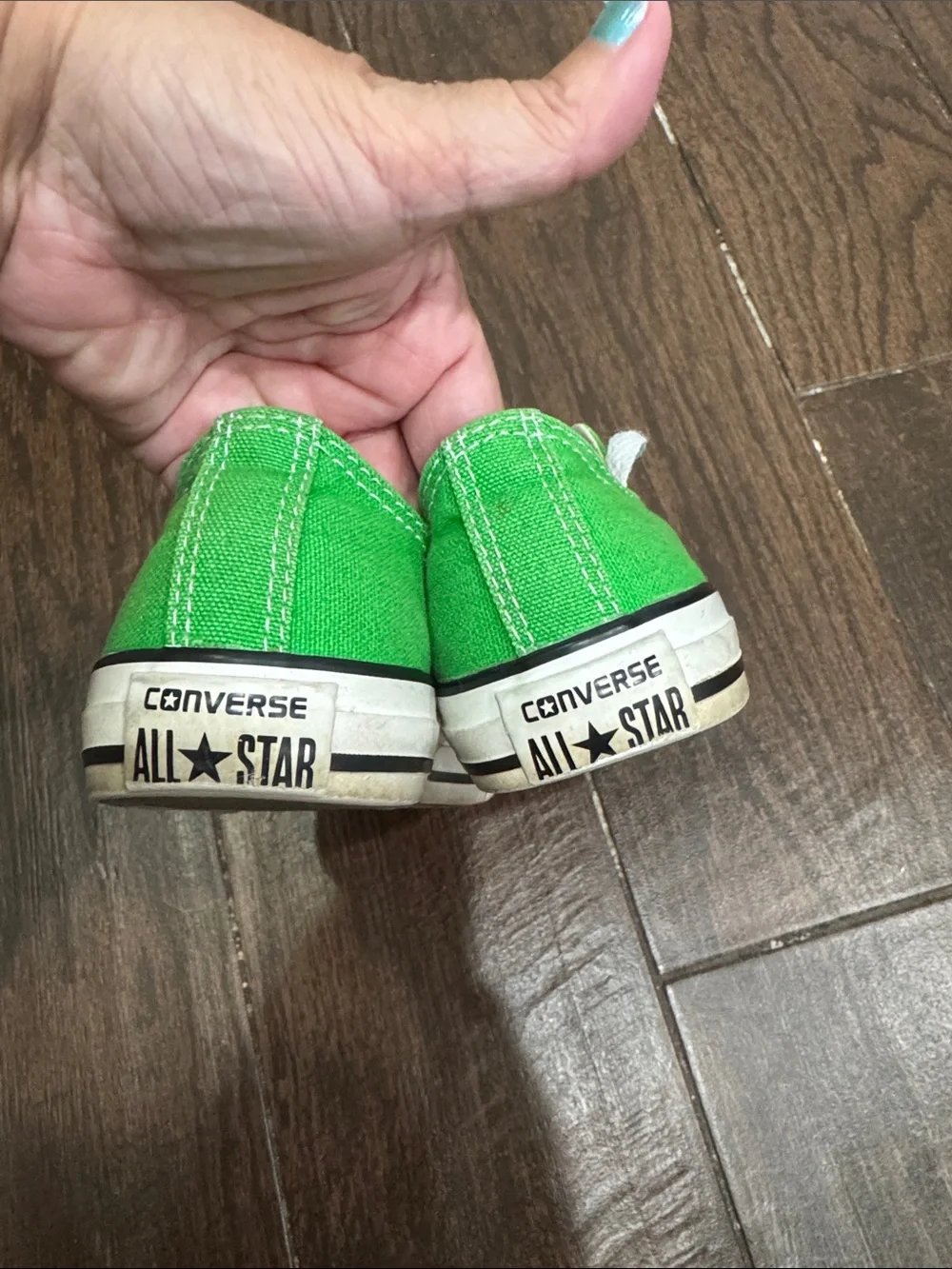 Converse Kids Green Canvas Low Top Sneakers